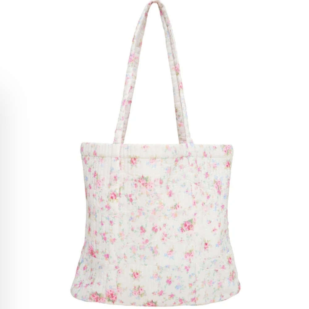 LoveShackFancy Henderson Cotton Floral Tote Bag NIB